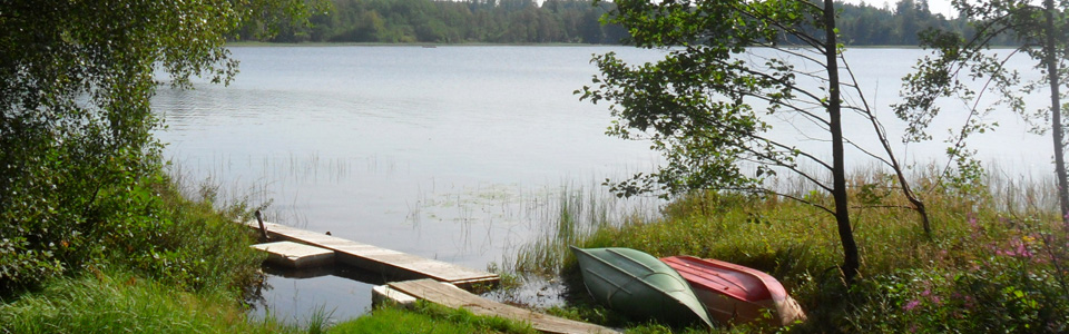 See Unnen in Schweden mit unseren Booten